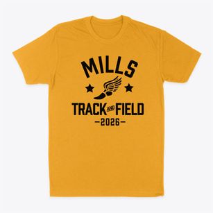 Mills Middle School Track and Field Classic Dad T-Shirt