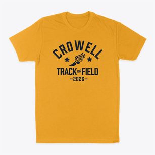 Crowell High School Track and Field Classic Dad T-Shirt