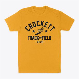 Crockett Middle School Track and Field Classic Dad T-Shirt