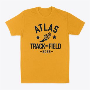 Atlas Elementary School Track and Field Classic Dad T-Shirt