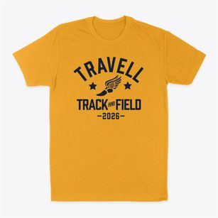 Travell Elementary School Track and Field Classic Dad T-Shirt