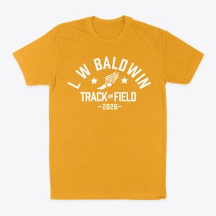 L W Baldwin Elementary School Track and Field Classic Dad T-Shirt