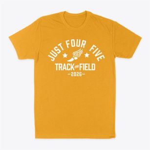 Just Four & Five School Track and Field Classic Dad T-Shirt
