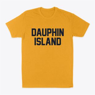 Dauphin Island Alabama Classic Block Classic Dad T-Shirt