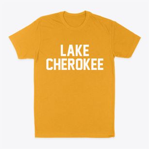 Lake Cherokee Texas Classic Block Classic Dad T-Shirt