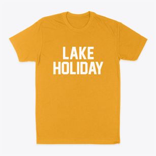 Lake Holiday Indiana Classic Block Classic Dad T-Shirt