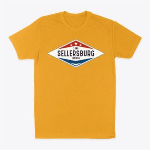 Sellersburg Indiana Diamond Star Classic Dad T-Shirt