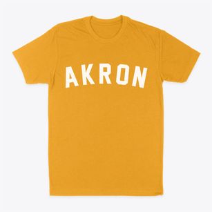 Akron Iowa Classic Curve Classic Dad T-Shirt