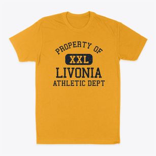 Livonia Michigan Athletic Dept Classic Dad T-Shirt