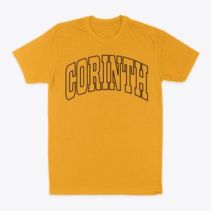 Corinth Maine Trendy Block Classic Dad T-Shirt