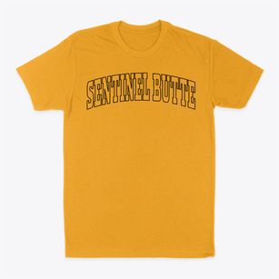 Sentinel Butte North Dakota Trendy Block Classic Dad T-Shirt