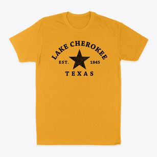Lake Cherokee Texas Star Classic Dad T-Shirt