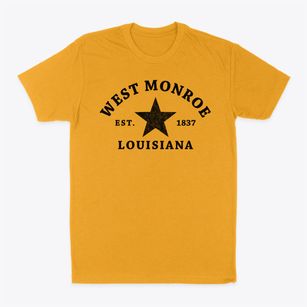 West Monroe Louisiana Star Classic Dad T-Shirt