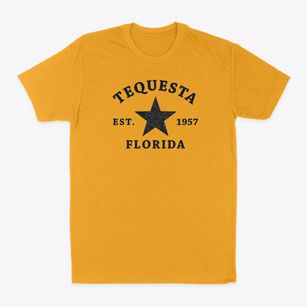 Tequesta Florida Star Classic Dad T-Shirt