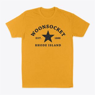 Woonsocket Rhode Island Star Classic Dad T-Shirt