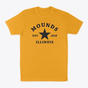 Mounds Illinois Star Classic Dad T-Shirt