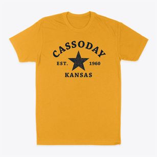 Cassoday Kansas Star Classic Dad T-Shirt
