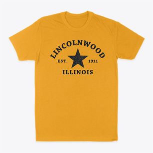 Lincolnwood Illinois Star Classic Dad T-Shirt