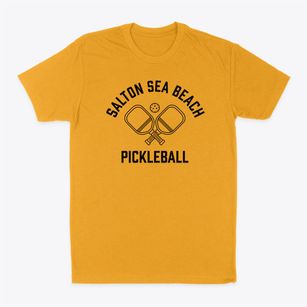 Salton Sea Beach California Pickleball Classic Dad T-Shirt