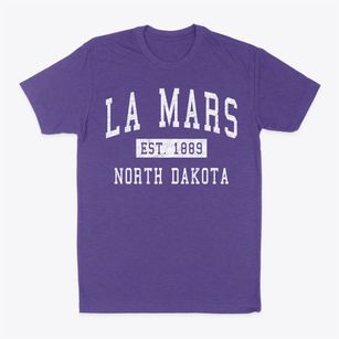 La Mars North Dakota Classic Established Classic Dad T-Shirt