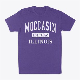 Moccasin Illinois Classic Established Classic Dad T-Shirt