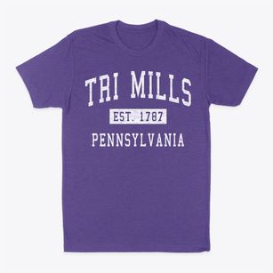 Tri Mills Pennsylvania Classic Established Classic Dad T-Shirt