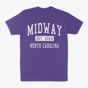 Midway North Carolina Classic Established Classic Dad T-Shirt