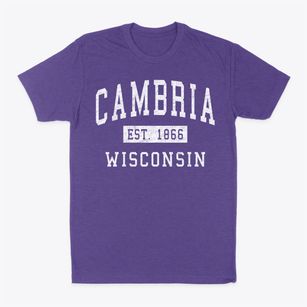 Cambria Wisconsin Classic Established Classic Dad T-Shirt