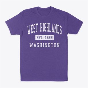West Highlands Washington Classic Established Classic Dad T-Shirt