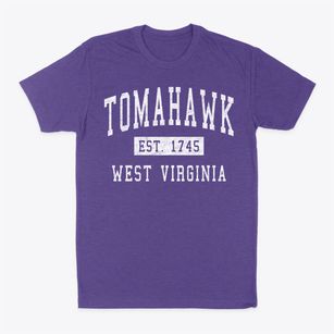 Tomahawk West Virginia Classic Established Classic Dad T-Shirt