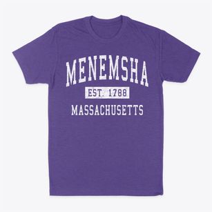 Menemsha Massachusetts Classic Established Classic Dad T-Shirt