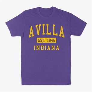 Avilla Indiana Classic Established Classic Dad T-Shirt