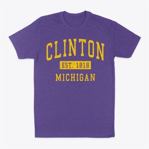 Clinton Michigan Classic Established Classic Dad T-Shirt