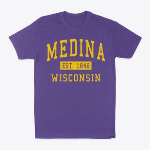 Medina Wisconsin Classic Established Classic Dad T-Shirt