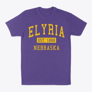Elyria Nebraska Classic Established Classic Dad T-Shirt