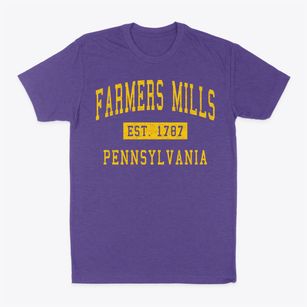 Farmers Mills Pennsylvania Classic Established Classic Dad T-Shirt