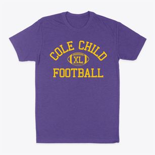 Cole Child Parent Center Classic Football Classic Dad T-Shirt