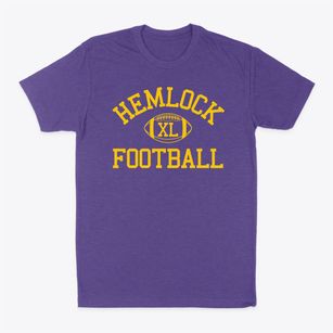 Hemlock High School Classic Football Classic Dad T-Shirt