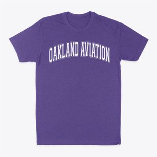 Oakland Aviation Varsity Arch Classic Dad T-Shirt