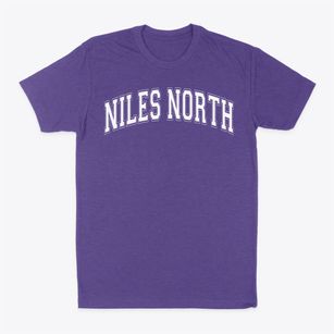 Niles North High School Varsity Arch Classic Dad T-Shirt