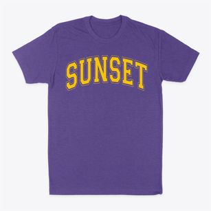 Sunset Elementary School Varsity Arch Classic Dad T-Shirt