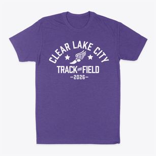 Clear Lake City Elementary School Track and Field Classic Dad T-Shirt