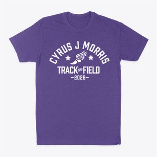 Cyrus J Morris Elementary School Track and Field Classic Dad T-Shirt