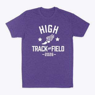 High School Track and Field Classic Dad T-Shirt