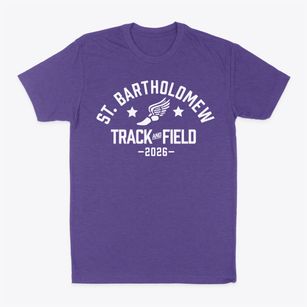 Saint Bartholomew Catholic School Track and Field Classic Dad T-Shirt