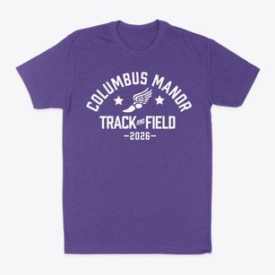 Columbus Manor Elementary School Track and Field Classic Dad T-Shirt