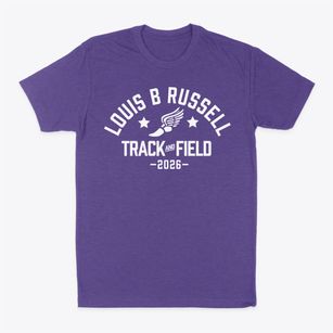 Louis B Russell Junior Elementary 48 Track and Field Classic Dad T-Shirt