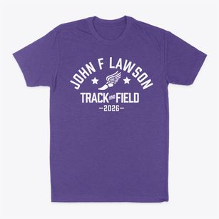 John F Lawson Elementary School Track and Field Classic Dad T-Shirt