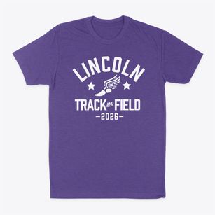 Lincoln Elementary School Track and Field Classic Dad T-Shirt