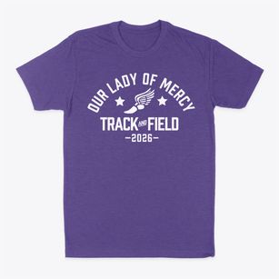 Our Lady Of Mercy Academy Track and Field Classic Dad T-Shirt